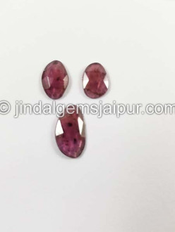 Rhodolite Garnet Rose Cut Slices